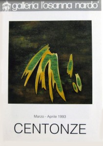 brochure mostra Galleria L'Osanna, Nardo 1993                                                          