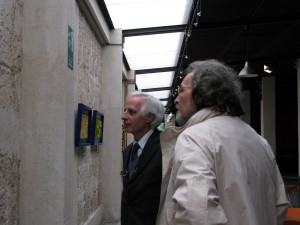 Renato Centonze e lo storico d'arte Lucio Galante              